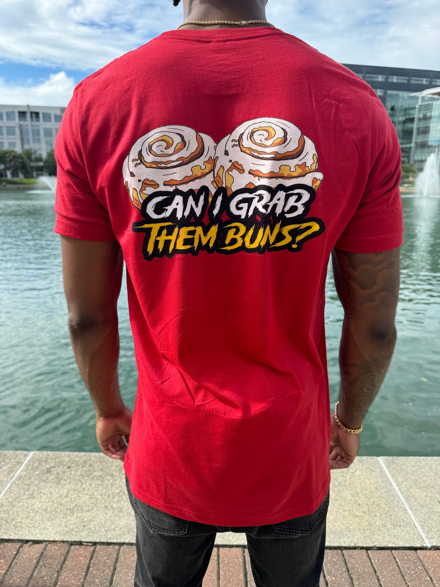 "Can I Grab Them Buns?" TEE RED