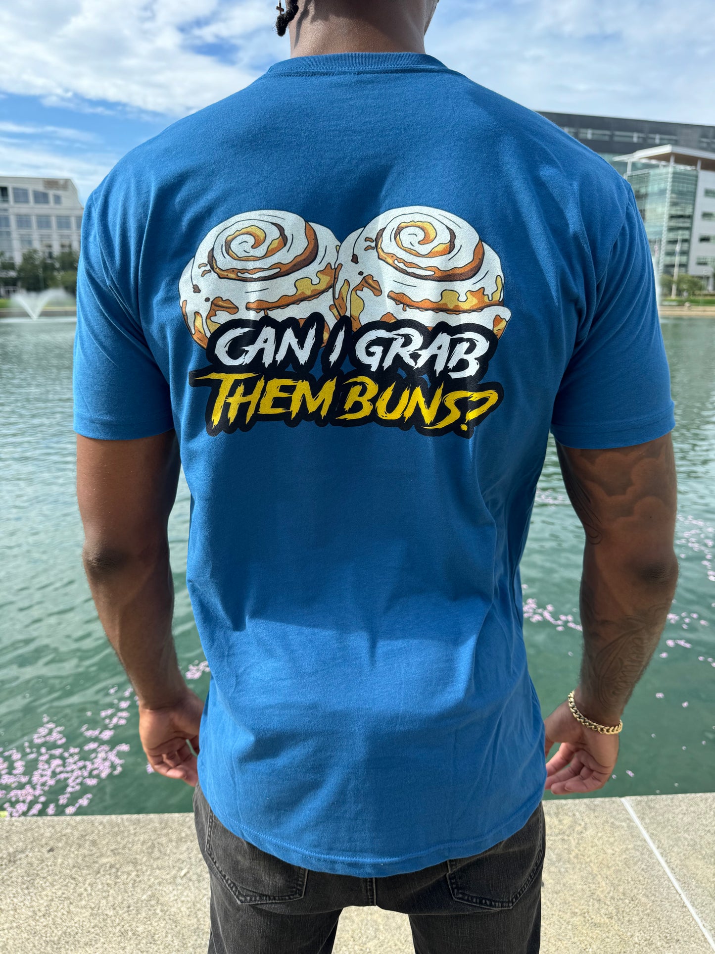 "Can I Grab Them Buns?" TEE BLUE